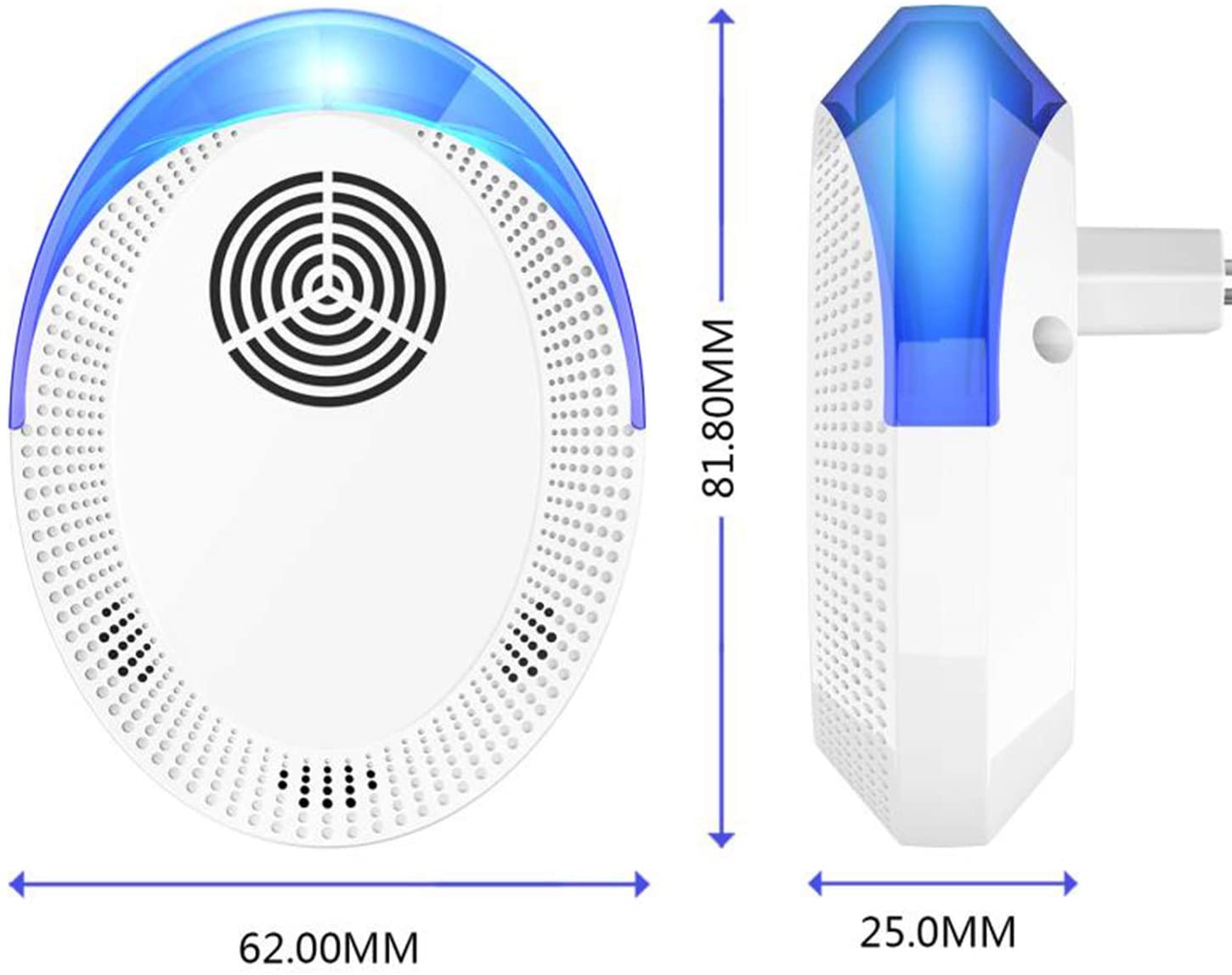 Ultrasonic Pest Repeller, 6 Packs, 2020 Upgraded, Electronic Indoor Pest Repellent Plug in for Insects, Mice,Ant, Mosquito, Spider, Rodent, Roach, Mosquito Repellent for Children and Pets' Safe