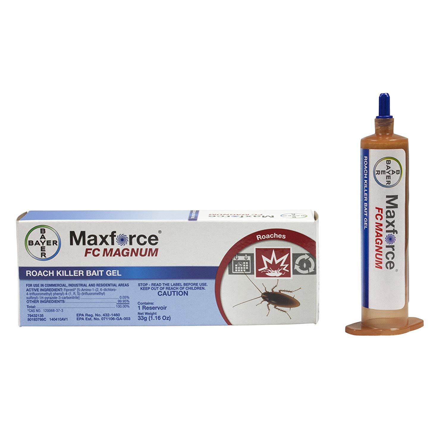 MAXFORCE FC Magnum Cockroach Gel (1Tube) 1.16 Oz 33G