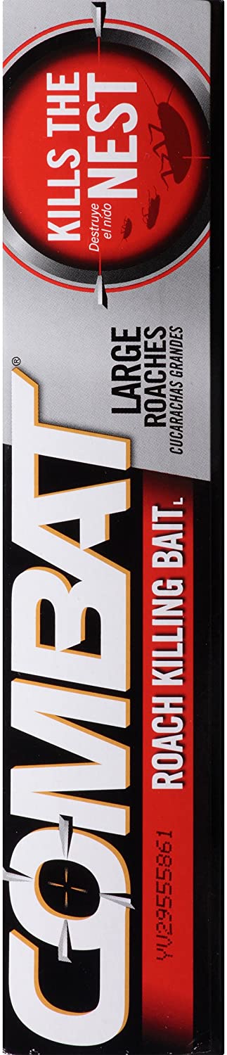 Combat Roach Killing Bait, Large Roach Bait Station, Kills the Nest, Child-Resistant, 8 Count